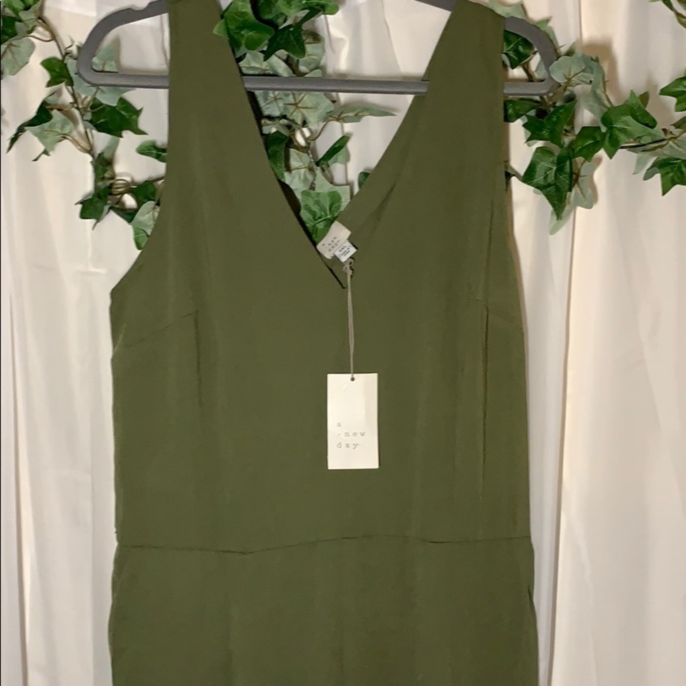 Green jumpsuit